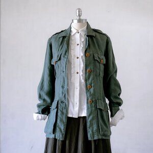 Vintage 90'S Banana Republic Safari Style Chore Jacket Blazer/Made in the USA